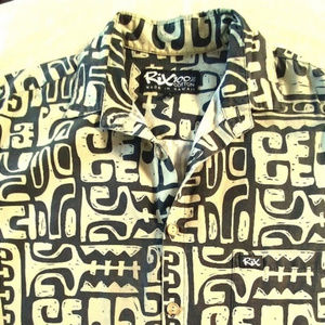 RIX ISLAND * rare * SHIRT TRIBAL FUNKY HAWAII
